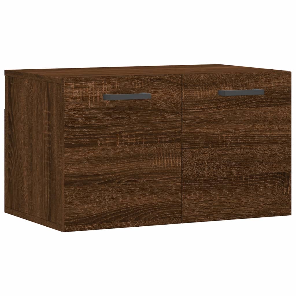 vidaXL Nástenná skrinka, hnedý dub 60x36,5x35 cm, kompozitné drevo