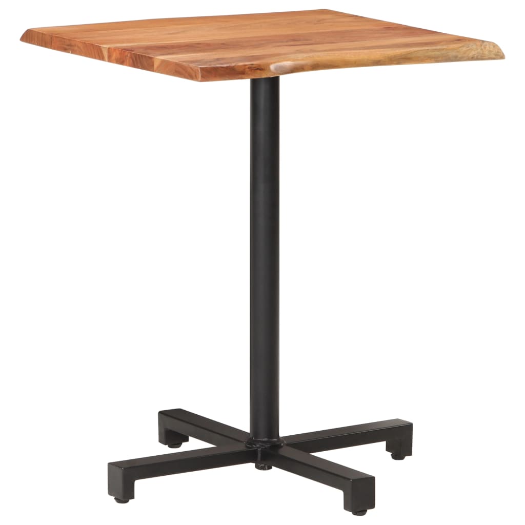vidaXL Bistro stolík s nepravidelnými hranami 60x60x75 cm akáciový masív