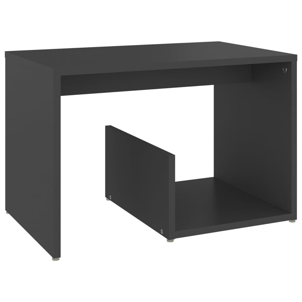 vidaXL Príručný stolík, sivý 59x36x38 cm, kompozitné drevo