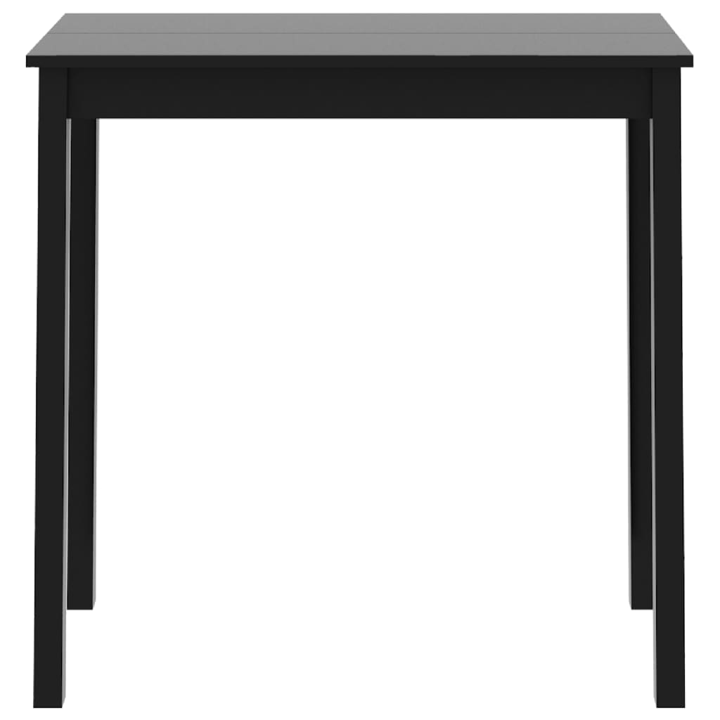 vidaXL Barový stôl, MDF, čierny 115x55x107 cm