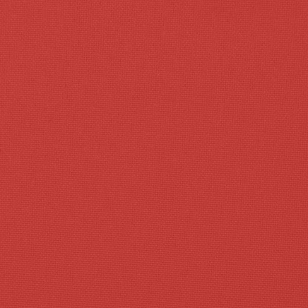 vidaXL Podložky na záhradnú lavičku 2 ks, červená, oxfordská látka