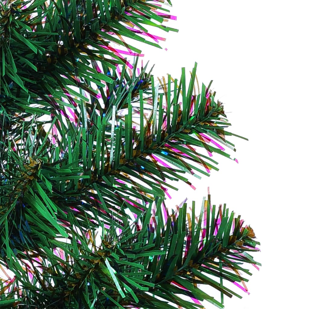 vidaXL Umelý vianočný stromček s farebnými vetvičkami zelený 150cm PVC