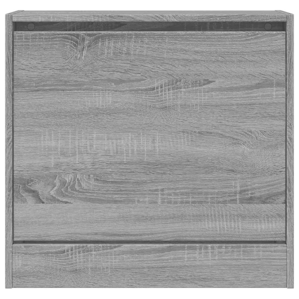 vidaXL Botník sivý dub sonoma 60x21x57 cm spracované drevo