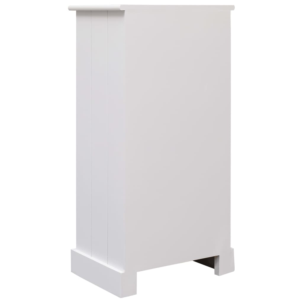 vidaXL 5-dielna kúpeľňová sada nábytku masívne drevo biela