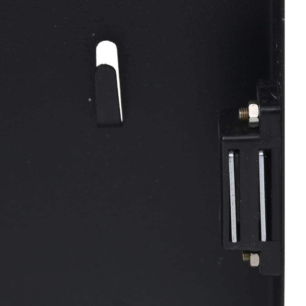 vidaXL Skrinka na kľúče s magnetickou doskou čierna 30x20x5,5 cm