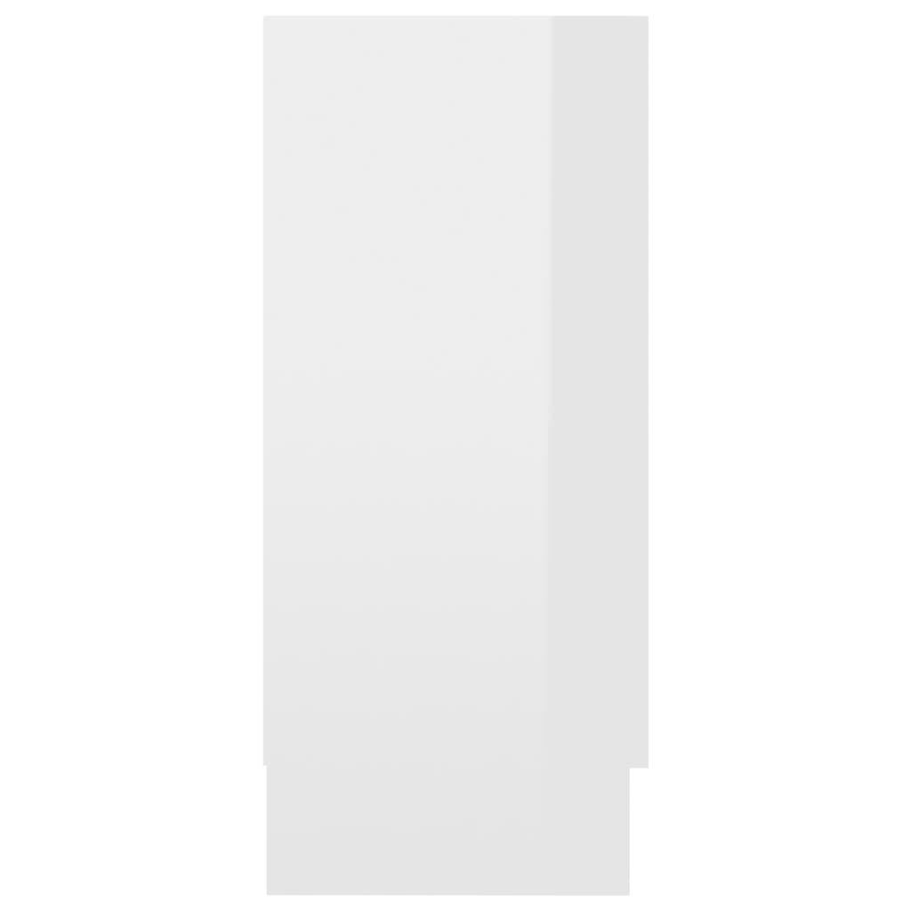 vidaXL Komoda, lesklá biela 120x30,5x70 cm, kompozitné drevo