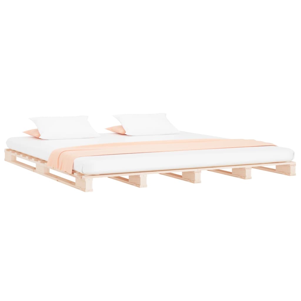 vidaXL Paletová posteľ 120x200 cm, borovicový masív