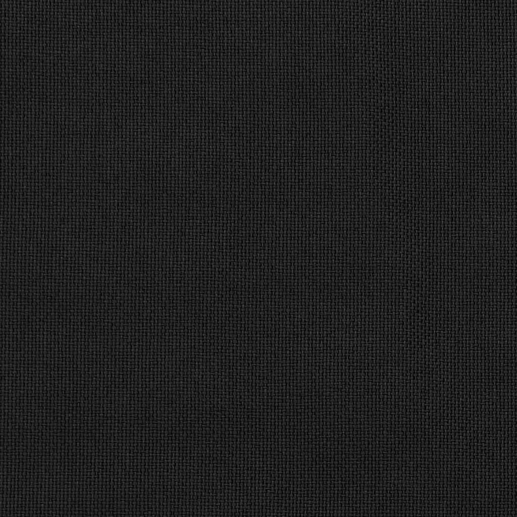 vidaXL Zatemňovacie závesy, ľanový vzhľad, krúžky 2ks,čierne 140x175cm