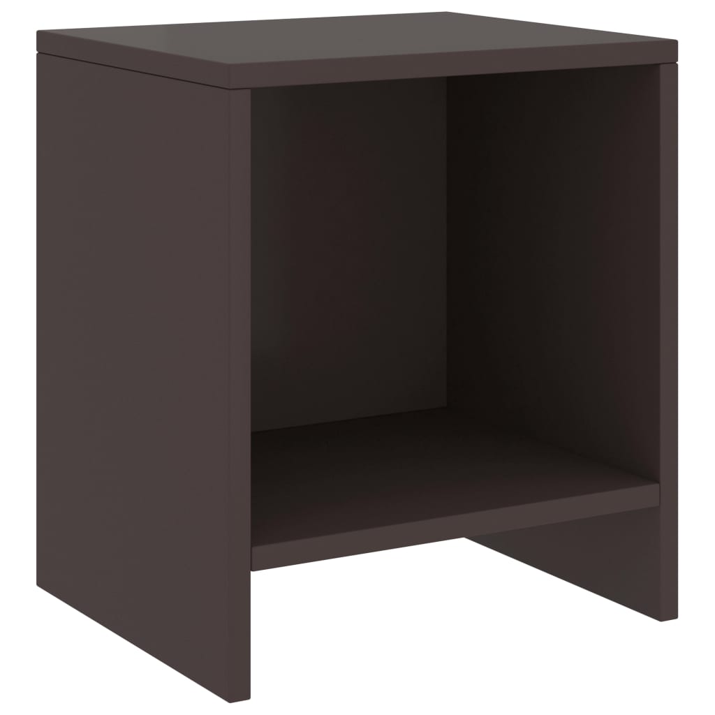 vidaXL Nočný stolík tmavohnedý 35x30x40 cm borovicový masív