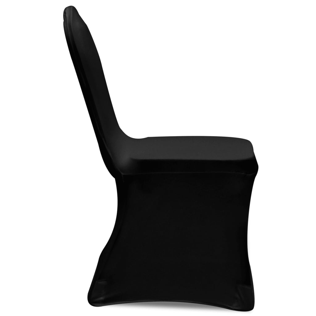 vidaXL Návleky na stoličku čierne 30 ks naťahovacie