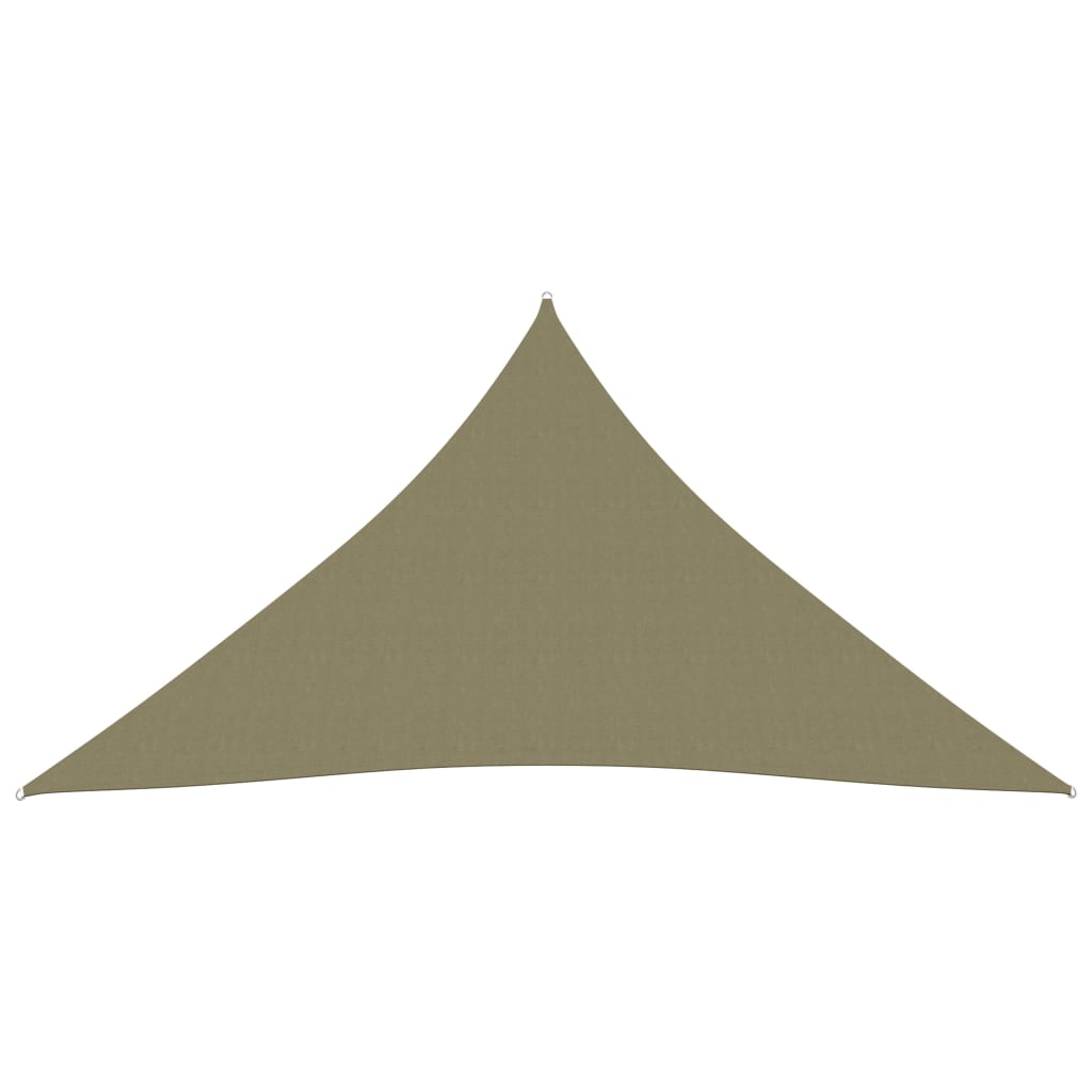 vidaXL Tieniaca plachta oxfordská látka trojuholníková 5x6x6 m béžová