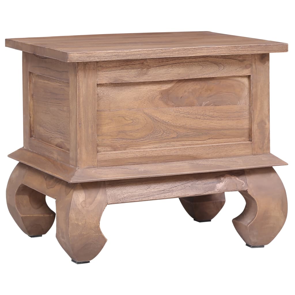 vidaXL Nočný stolík 45x35x40 cm masívne teakové drevo