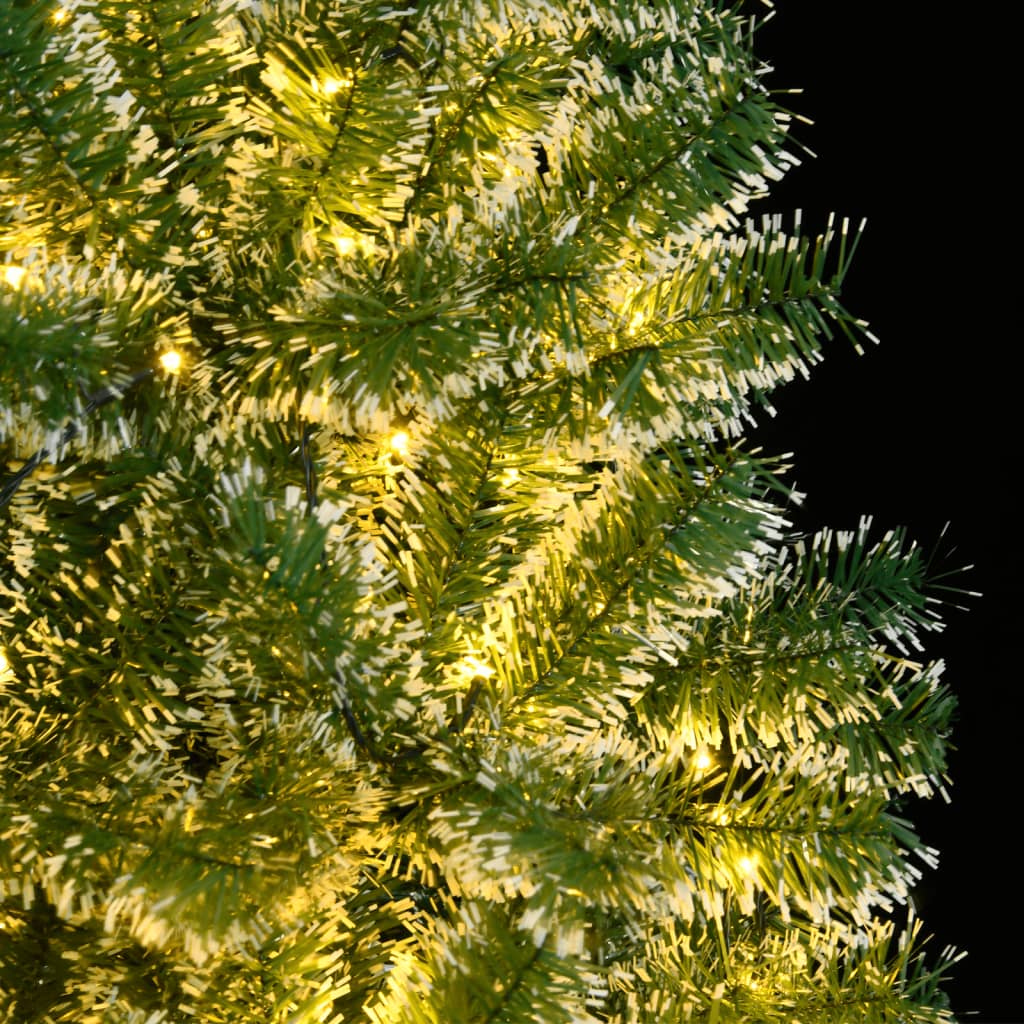 vidaXL Umelý vianočný stromček 150 LED a vločky snehu 150 cm