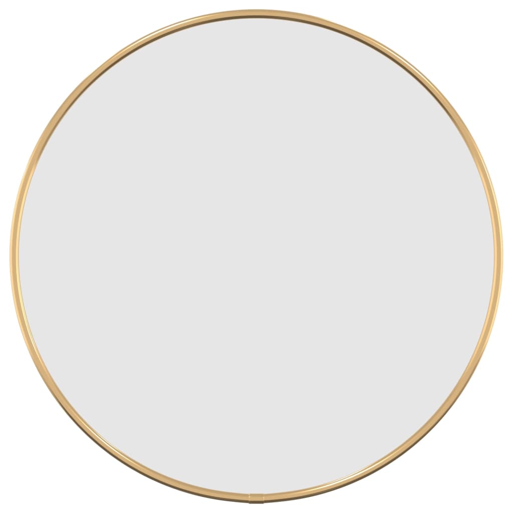 vidaXL Nástenné zrkadlo zlaté Ø 40 cm okrúhle