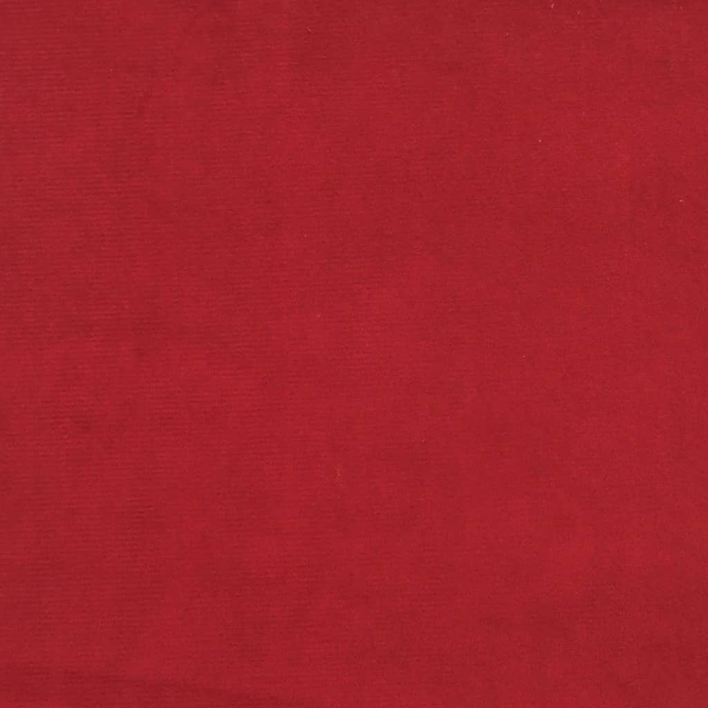 vidaXL Otočná jedálenská stolička vínovo-červená zamatová