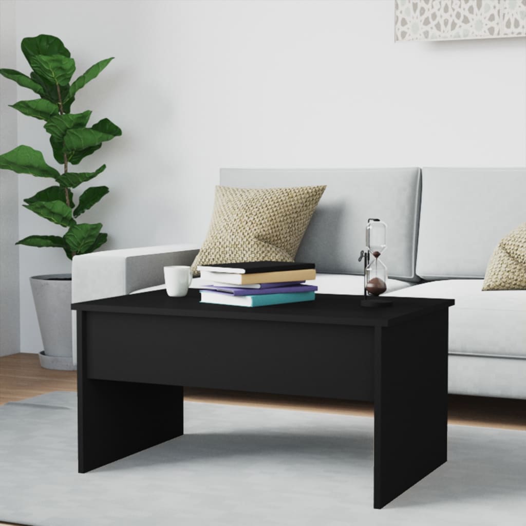 vidaXL Konferenčný stolík čierny 80x50,5x41,5 cm spracované drevo