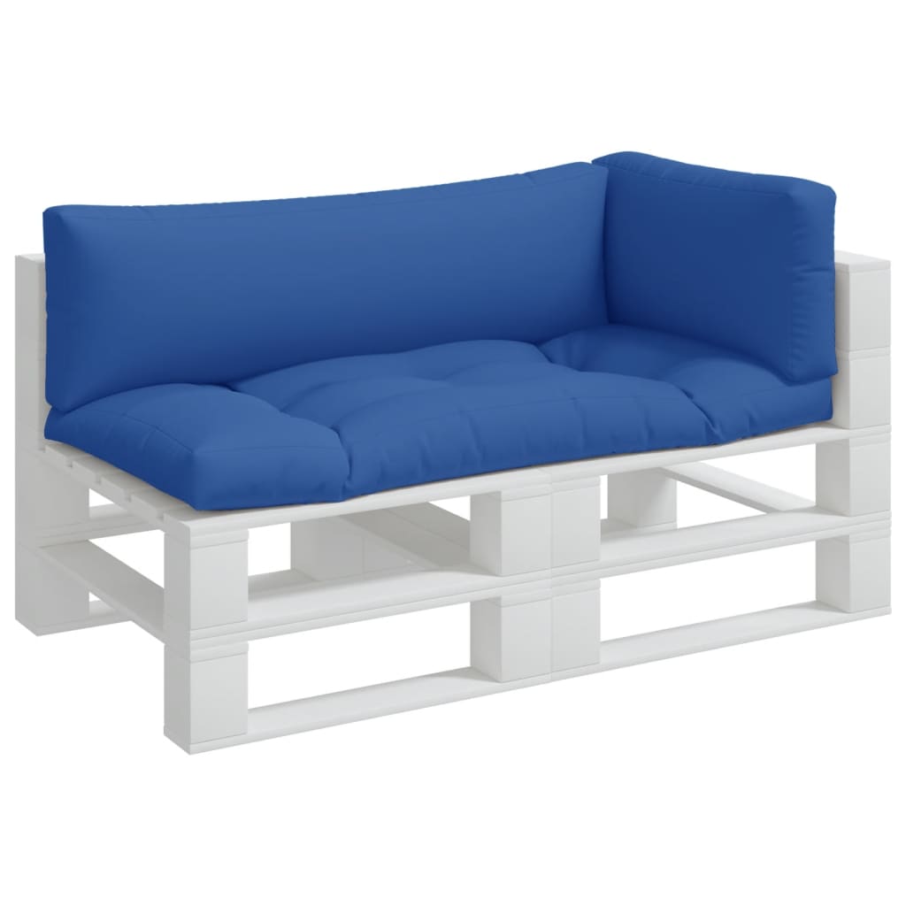 vidaXL Podložky na paletový nábytok 3 ks, kráľovsky modré, látka