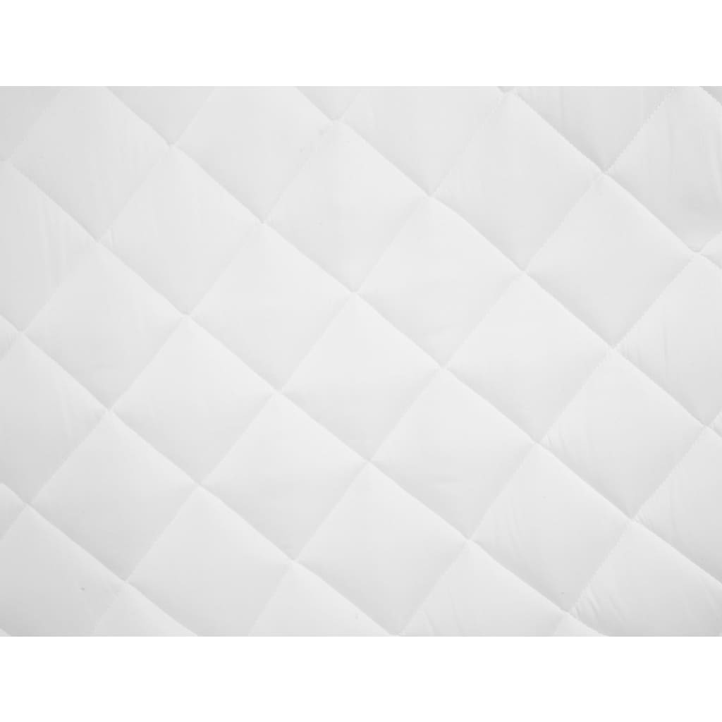 vidaXL Prešívaný poťah na matrac biely 120x200 cm ľahký