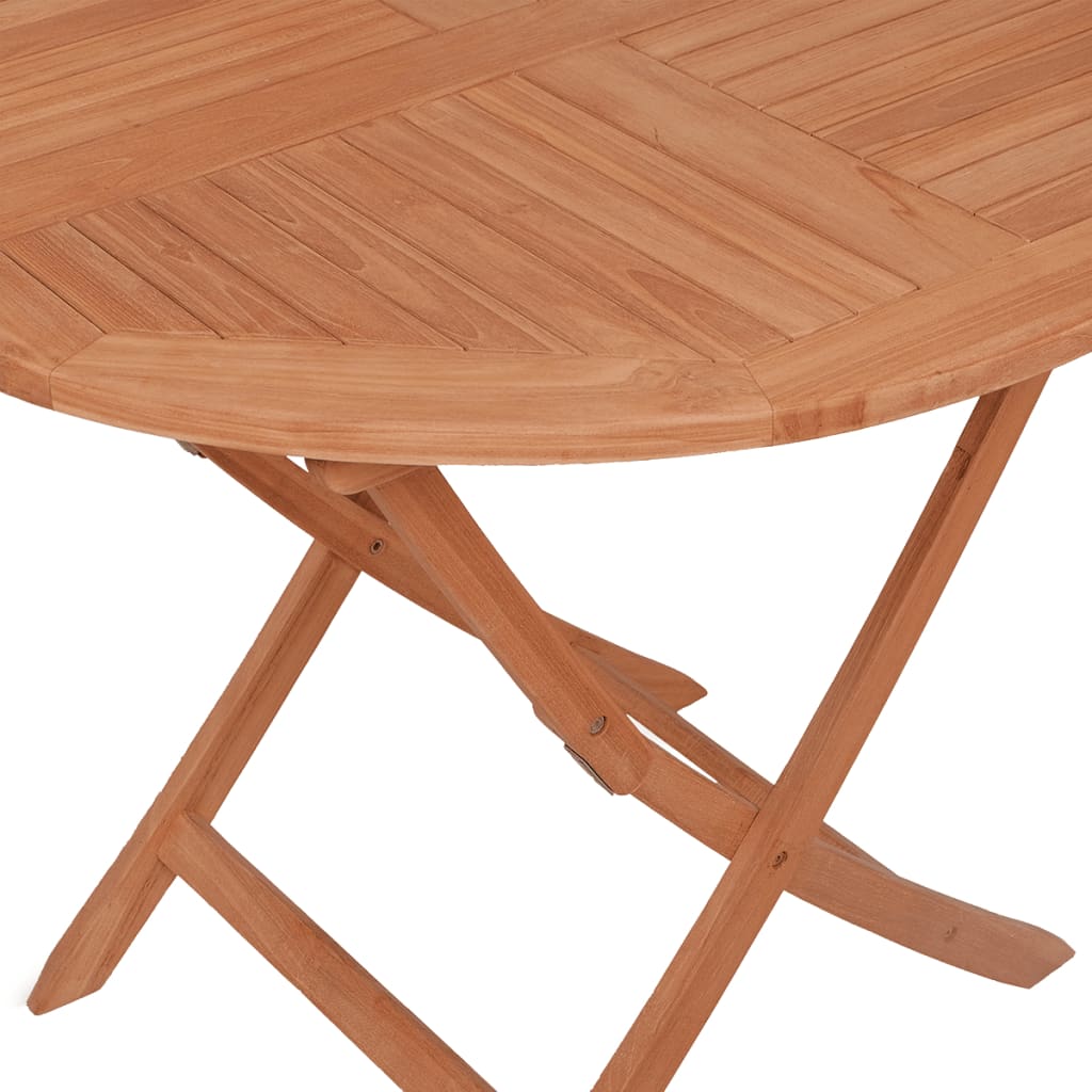 vidaXL Skladací záhradný stôl 85x76 cm, tíkový masív