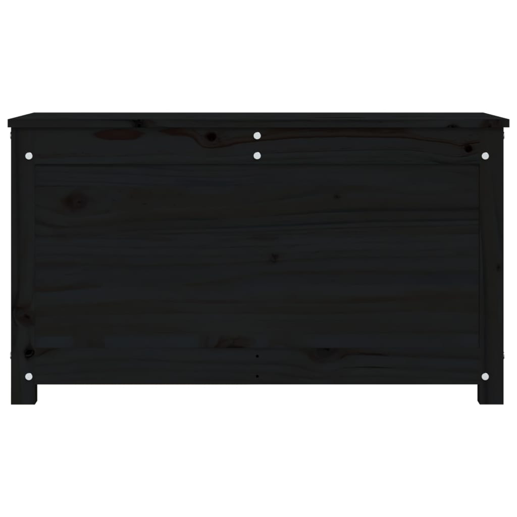 vidaXL Úložný box čierny 80x40x45,5 cm masívna borovica