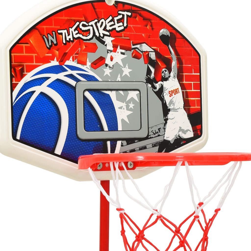 vidaXL Detská nastaviteľná basketbalová súprava 120 cm