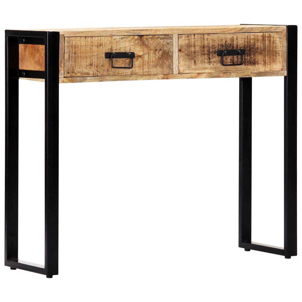 vidaXL Prístavný stolík 90x30x75 cm masívne mangovníkové drevo