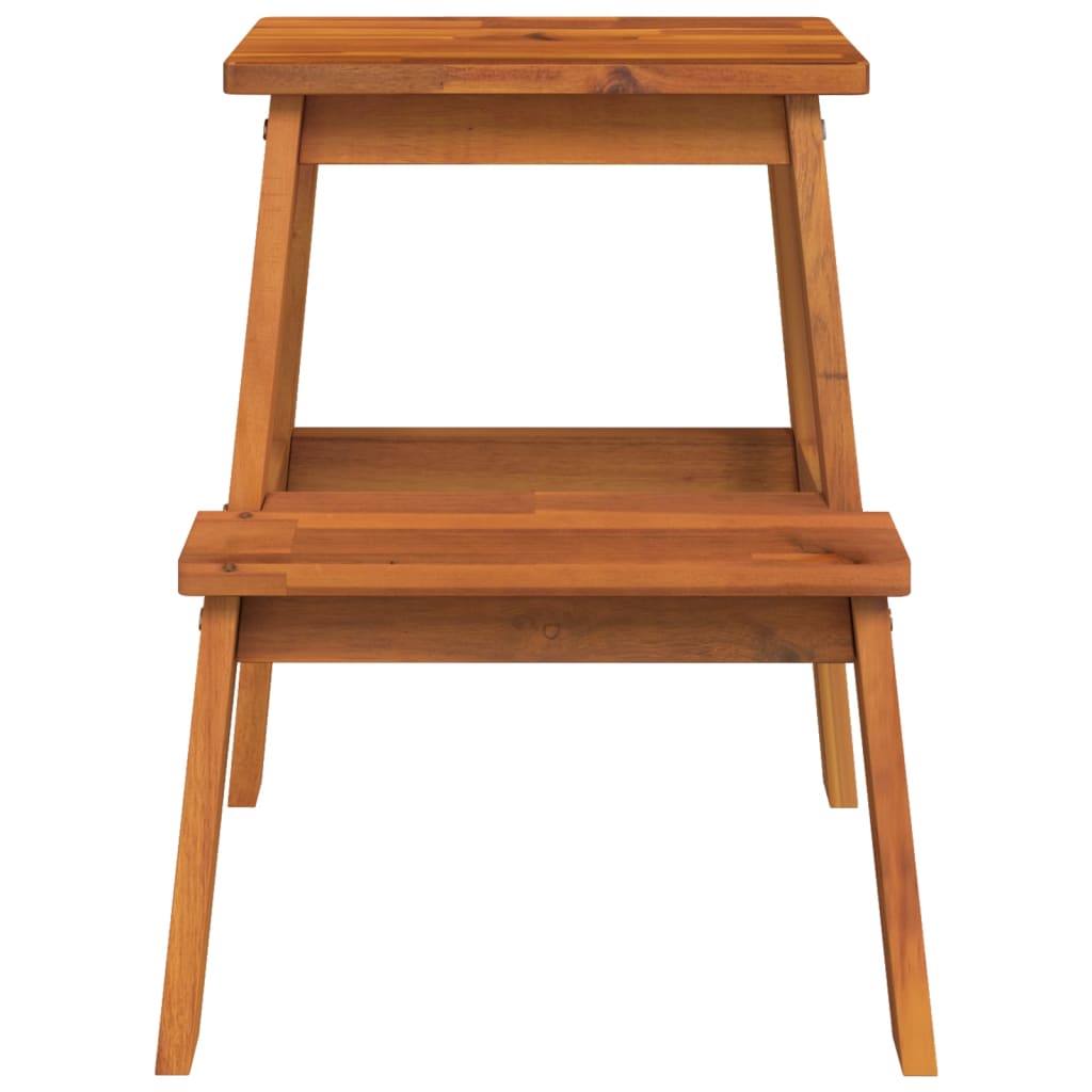 vidaXL 2 stupňová stolička 40x38x50 cm masívne akáciové drevo