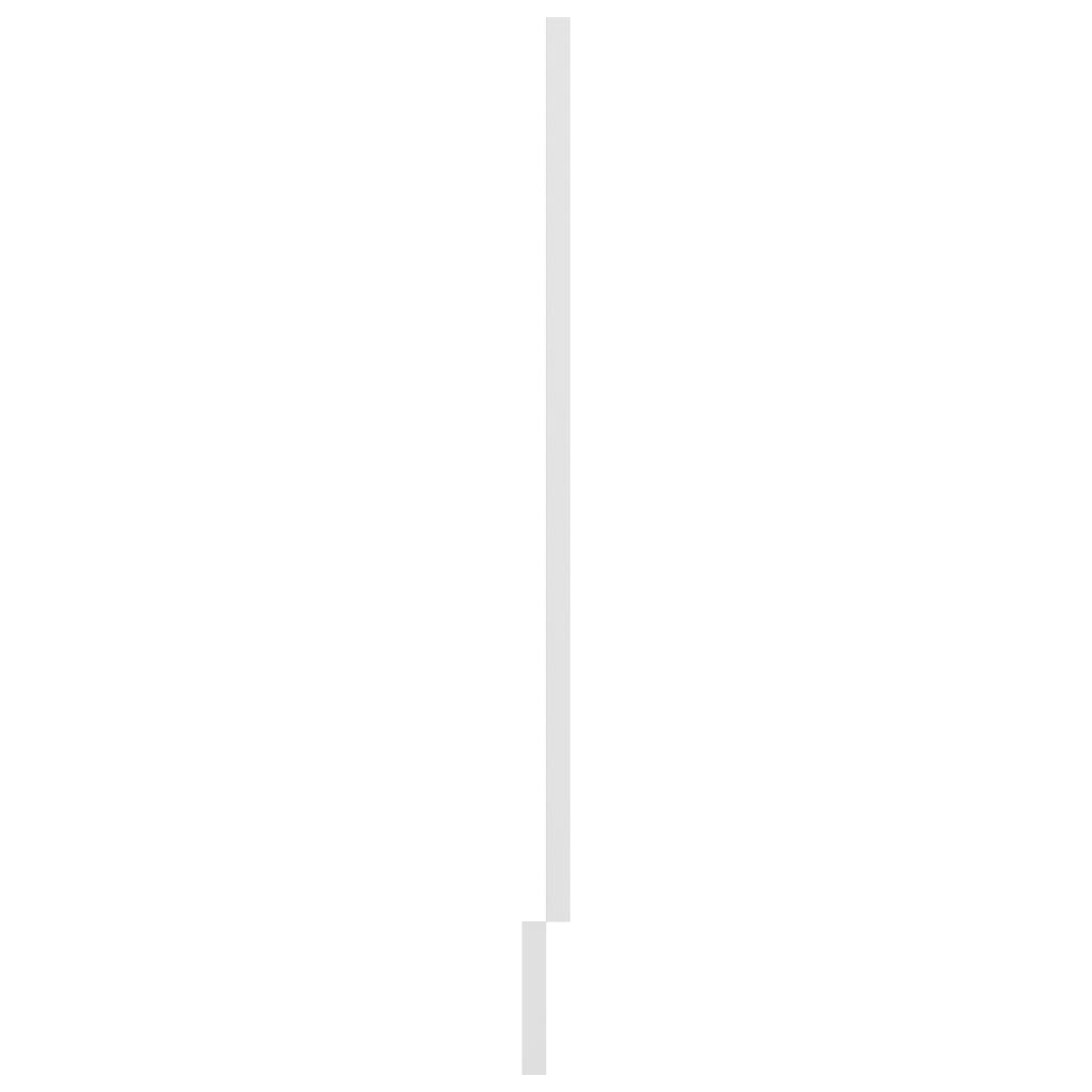 vidaXL Dvierka na umývačku, lesklé biele 59,5x3x67 cm, drevotrieska