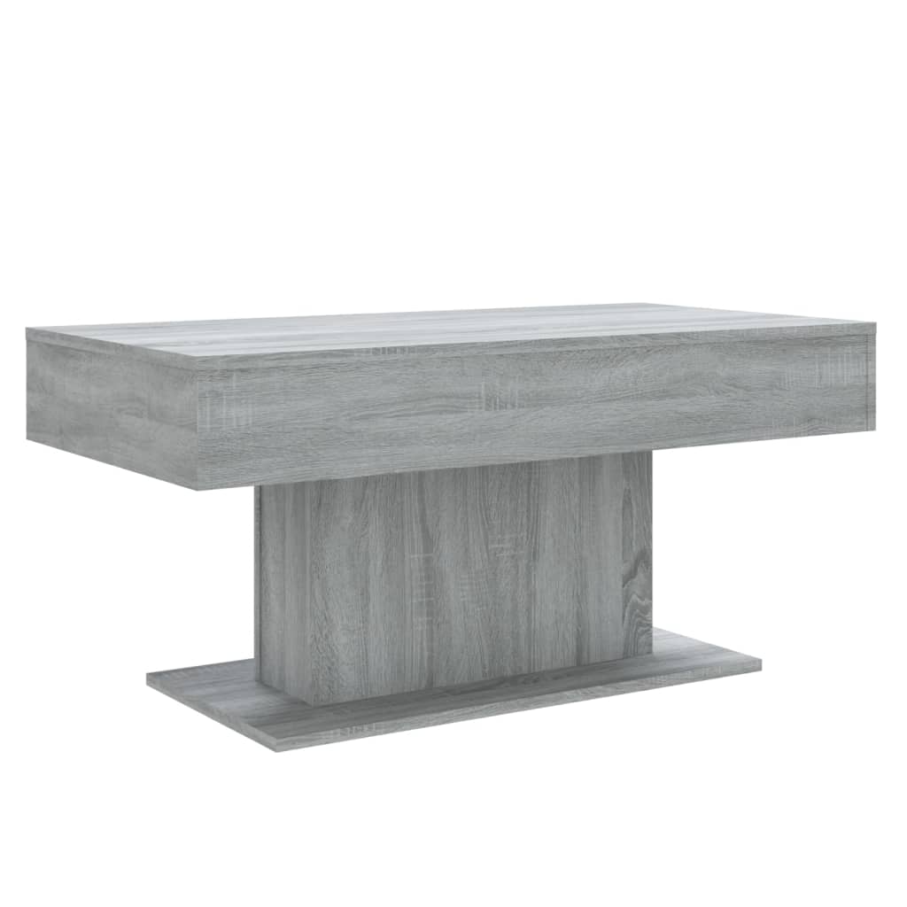 vidaXL Konferenčný stolík sivý dub sonoma 96x50x45 cm spracované drevo