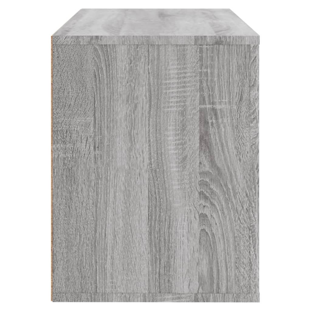 vidaXL Botník sivý dub sonoma 80x35x45 cm spracované drevo