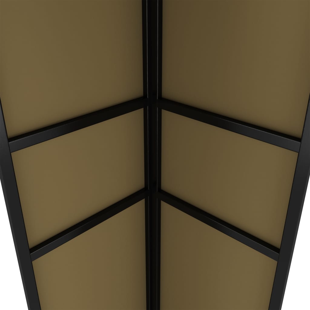 vidaXL Altánok s dvojitou strieškou 3x6 m, sivohnedý 180 g/m²