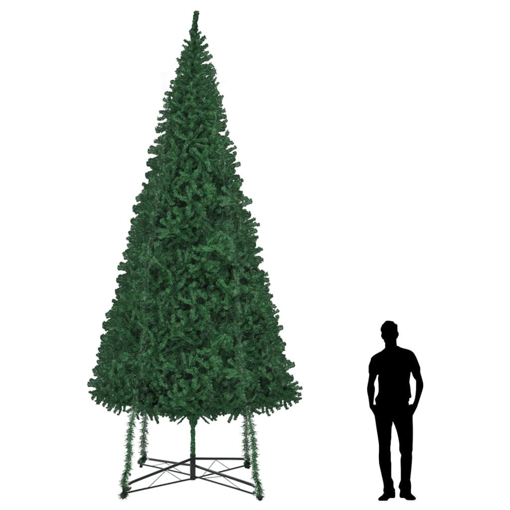 vidaXL Umelý vianočný stromček so stojanom 500 cm, zelený