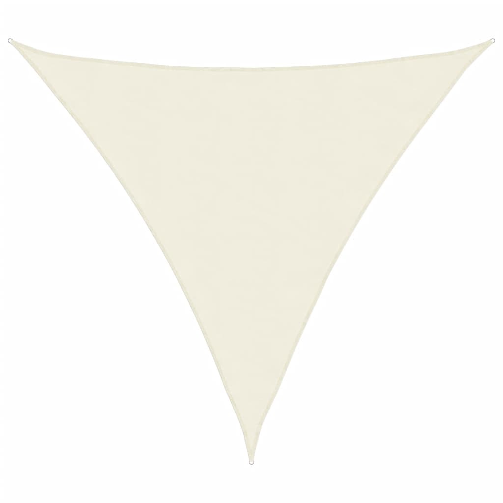 vidaXL Tieniaca plachta, oxford, trojuholníková 3,6x3,6x3,6 m, krémová