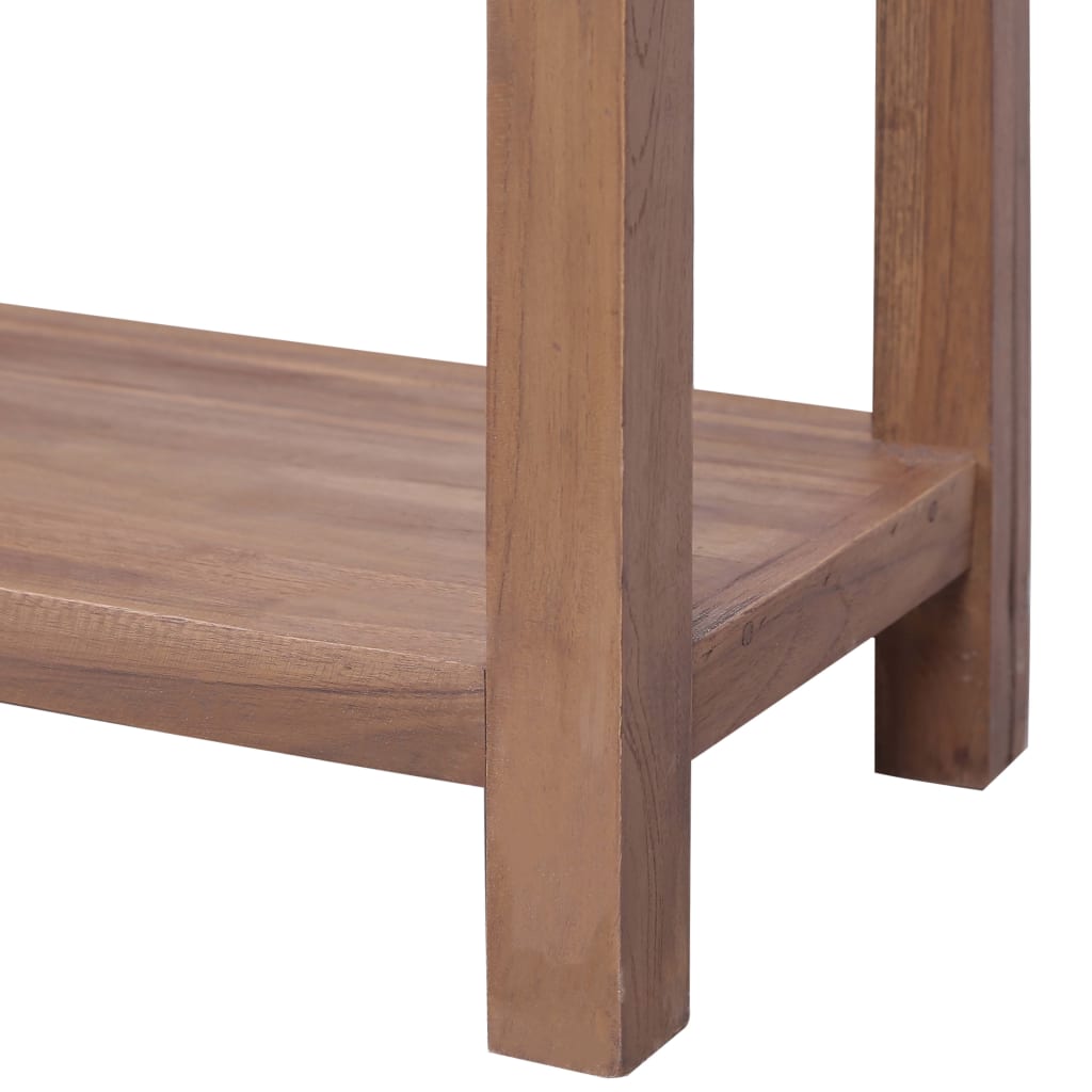vidaXL Konzolový stolík 145x30x80 cm teakový masív