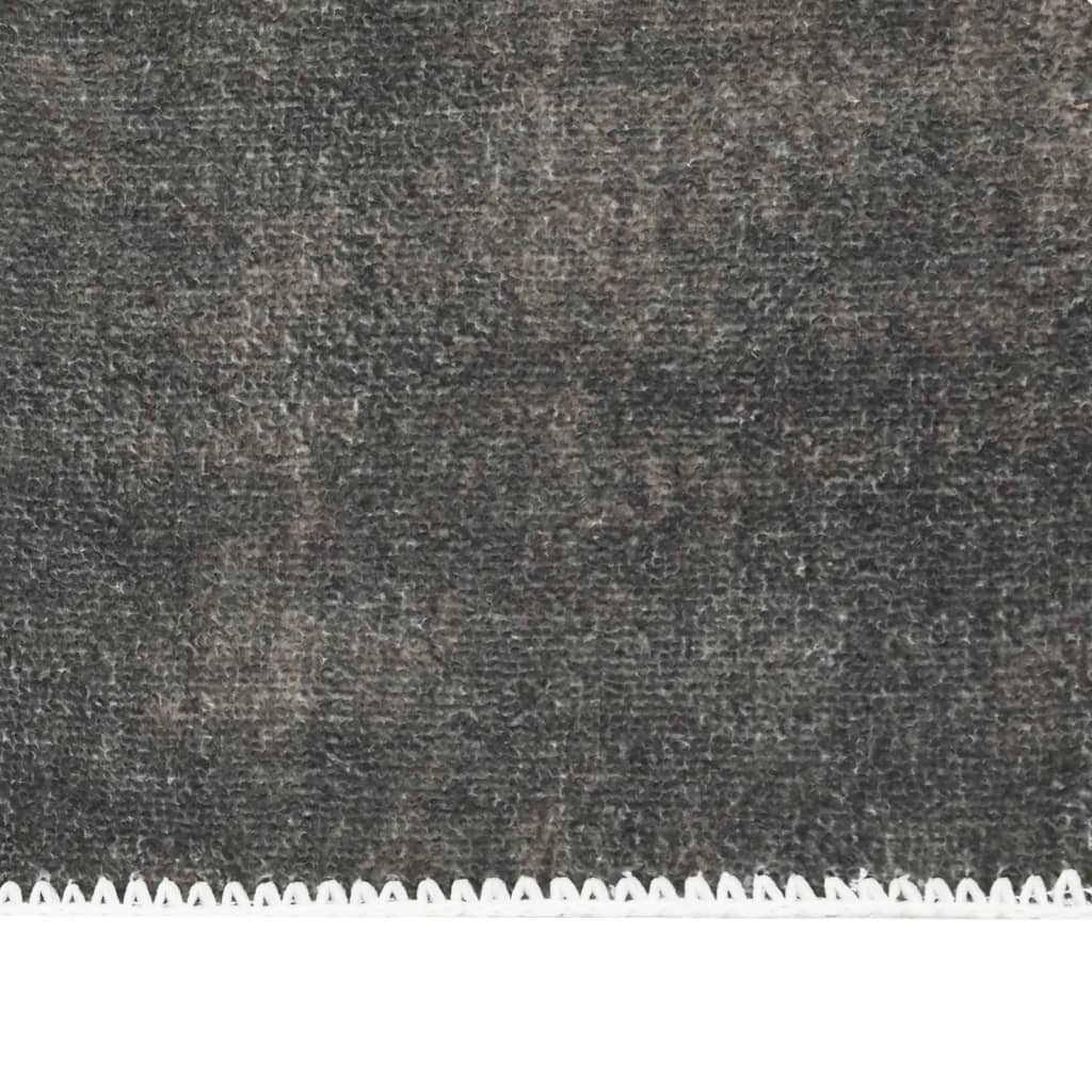 vidaXL Koberec skladací a prateľný sivohnedý 180x270 cm polyester