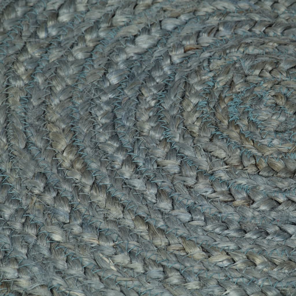 vidaXL Ručne vyrobený koberec olivovo-zelený 90 cm jutový okrúhly