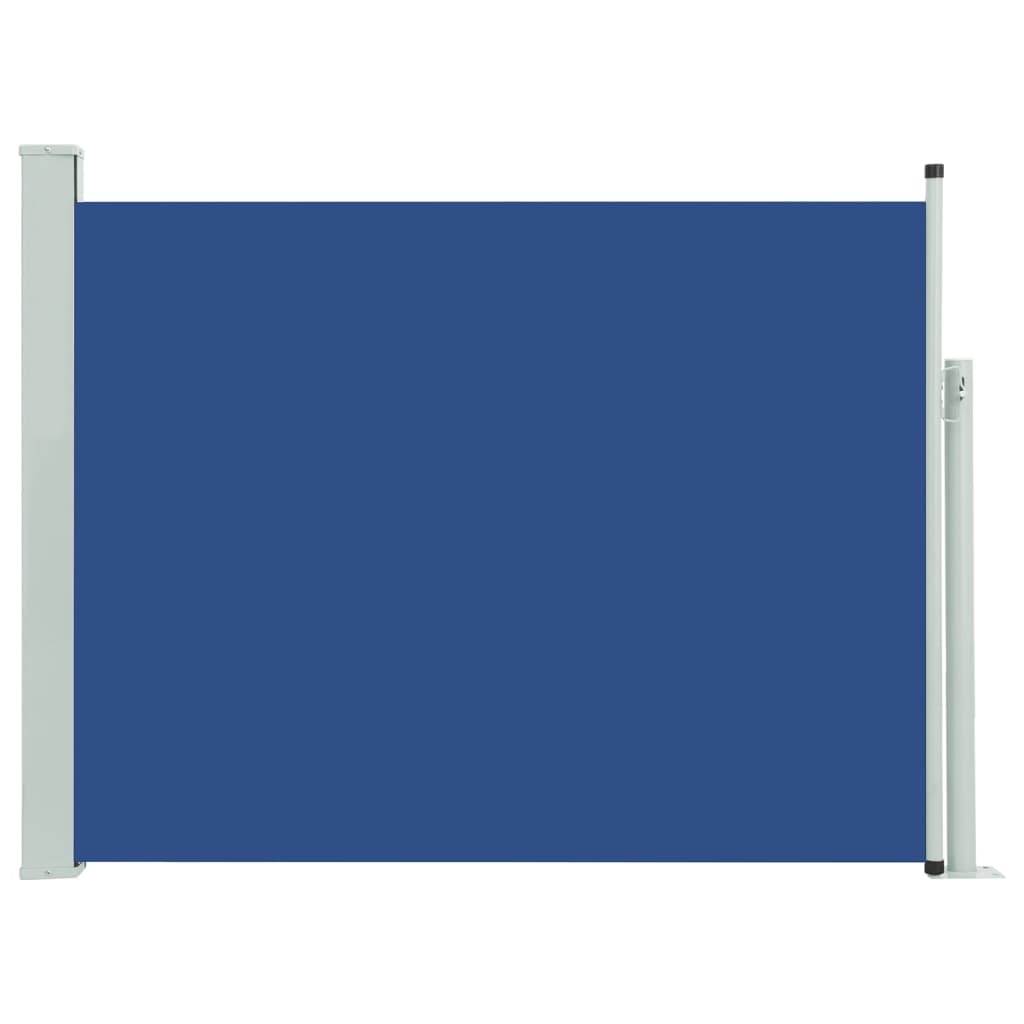 vidaXL Zaťahovacia bočná markíza na terasu 140x500 cm, modrá