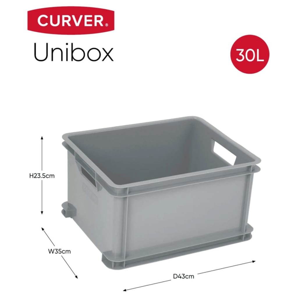 Curver Úložný box Unibox L 30 l sivý