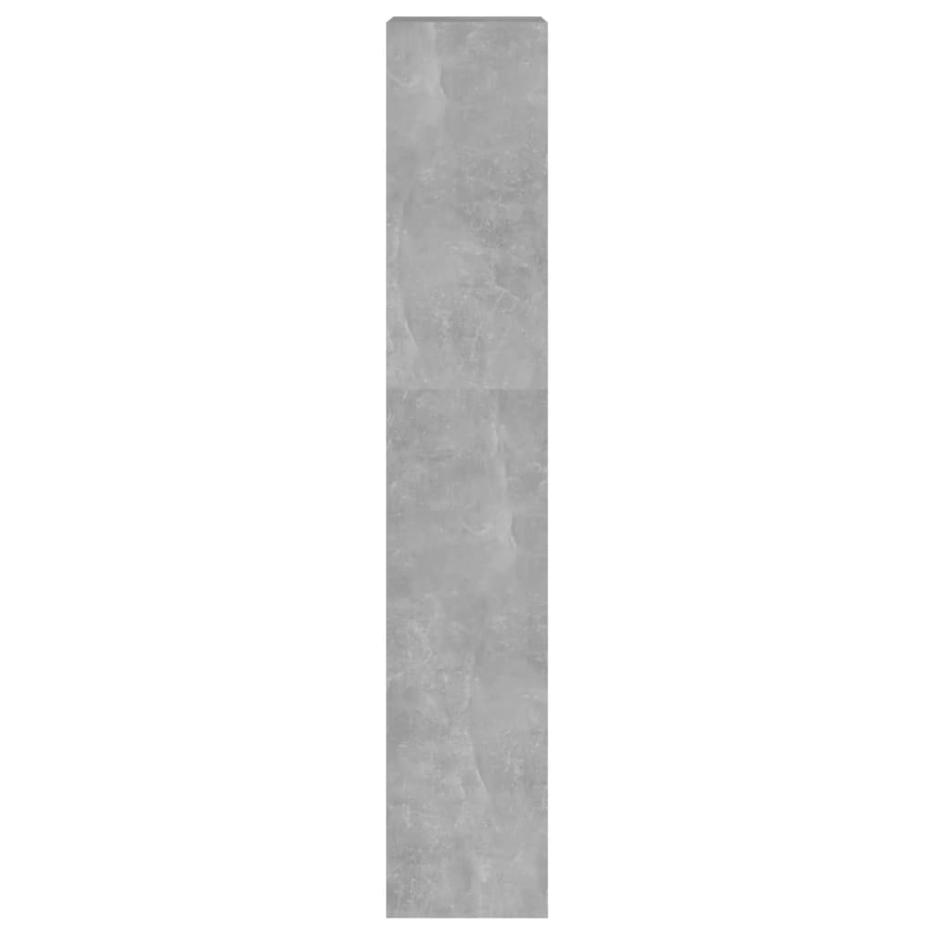 vidaXL Knižnica/deliaca stena betónová sivá 40x30x166 cm