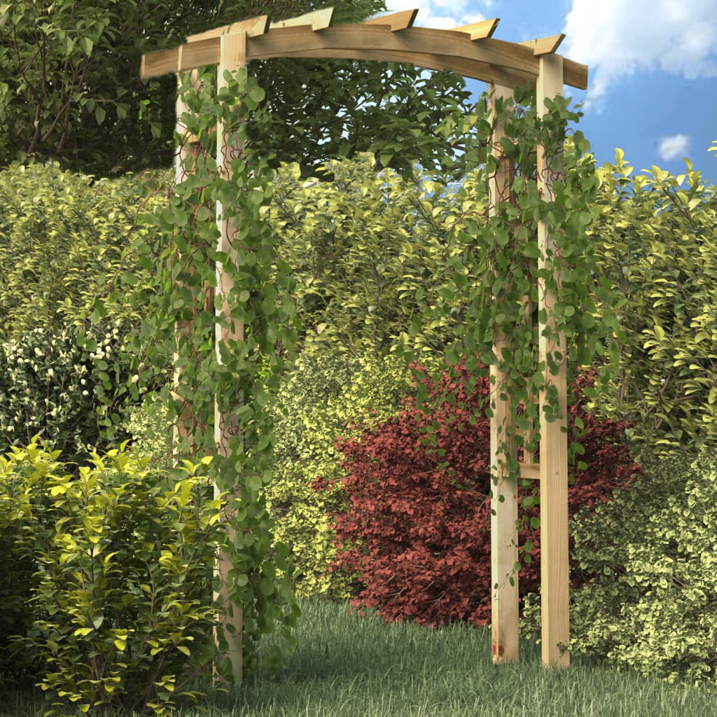 vidaXL Záhradný oblúk s mriežkou 150x50x210 cm, drevo