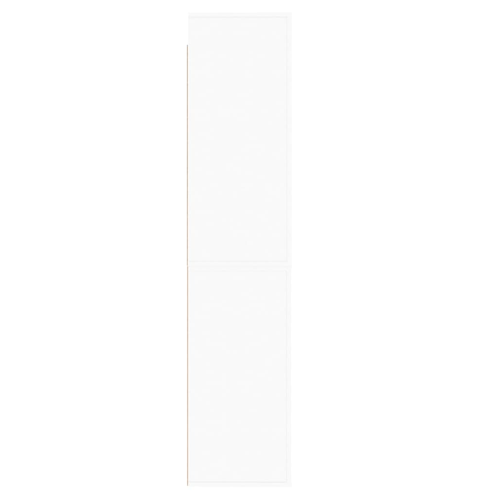 vidaXL Vysoká skrinka biela spracované drevo
