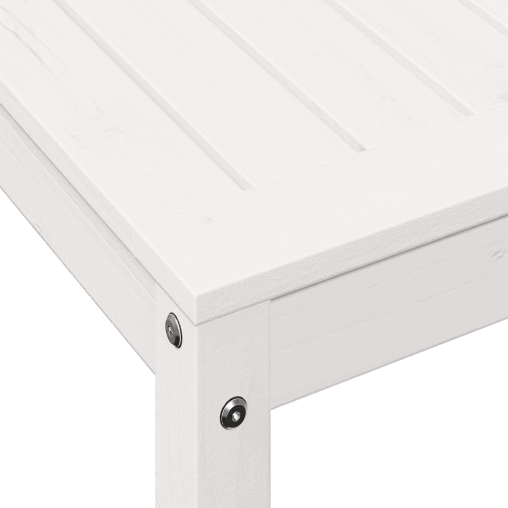 vidaXL Stôl na presádzanie s policou biely 82,5x50x75 cm borovica