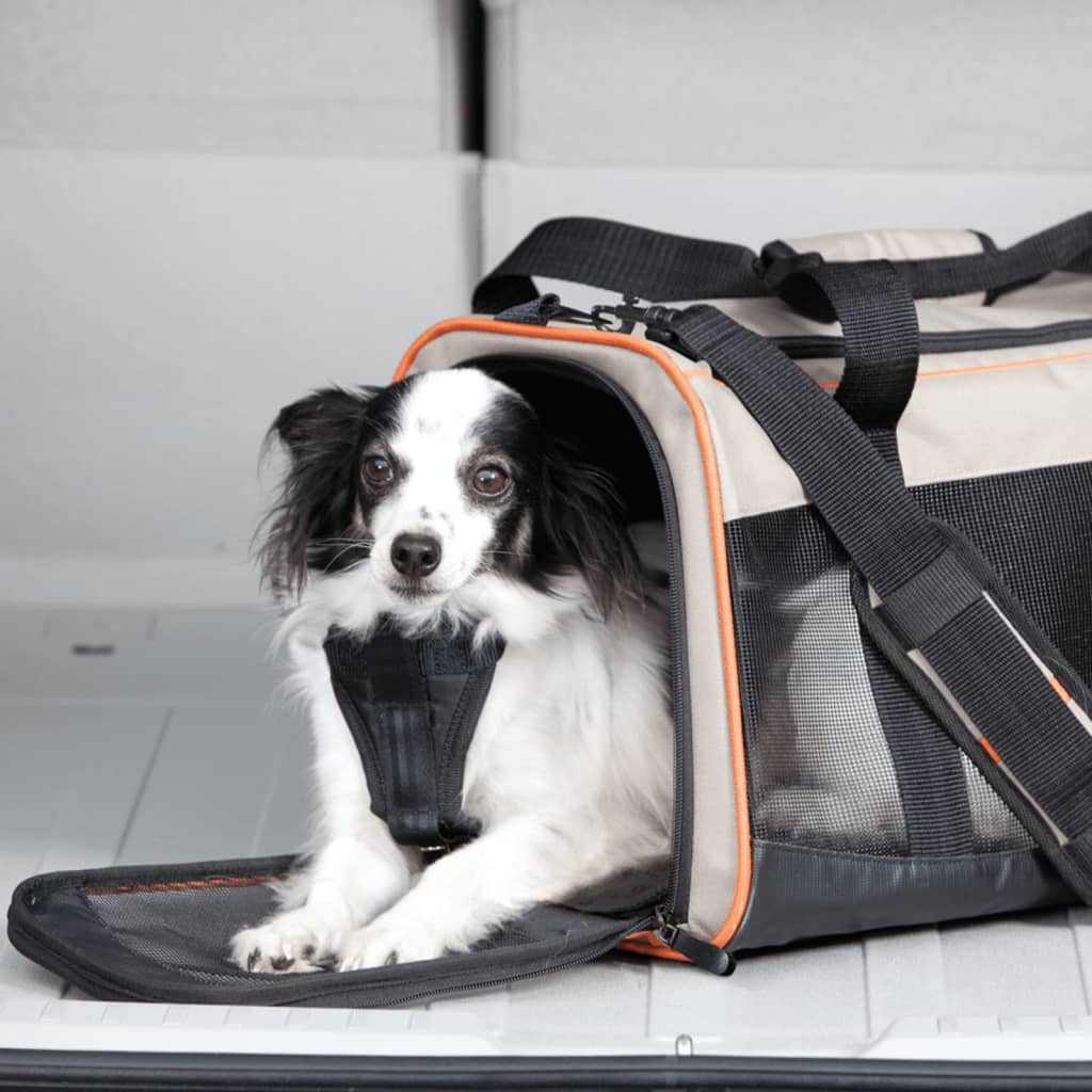 Kurgo Cestovná taška pre psa Wander Carrier čierno-oranžovo-piesková