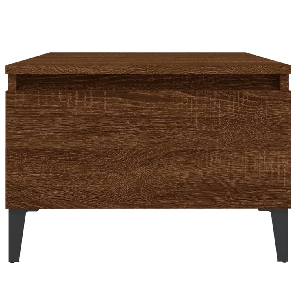 vidaXL Bočný stolík hnedý dub 50x46x35 cm spracované drevo