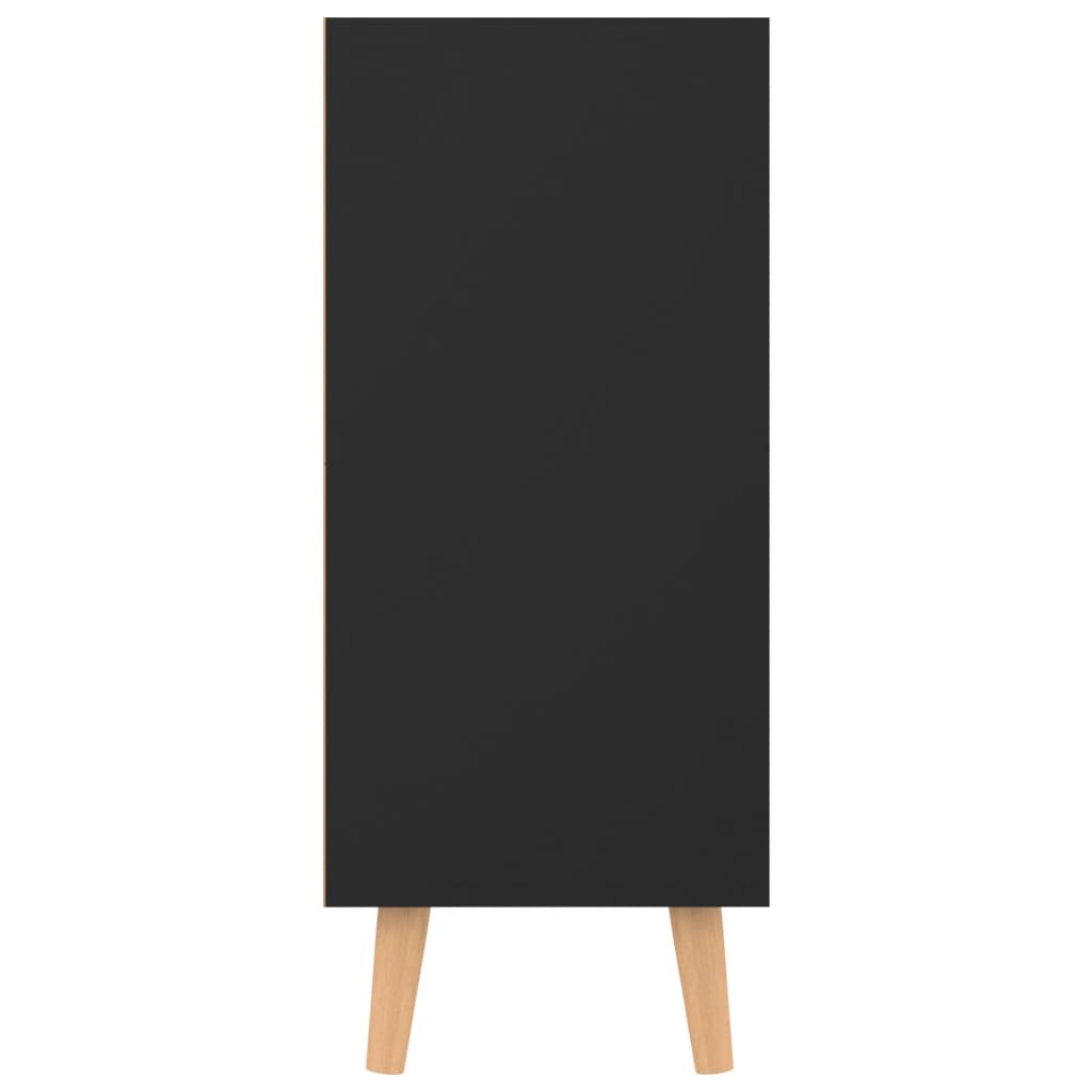 vidaXL Komoda, čierna 90x30x72 cm, kompozitné drevo