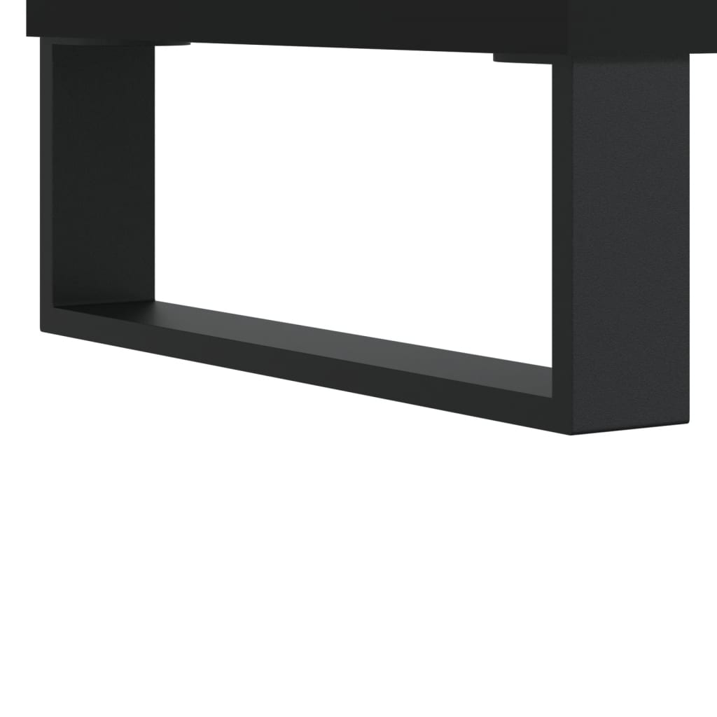 vidaXL Skrinka na platne čierna 121x38x48 cm kompozitné drevo