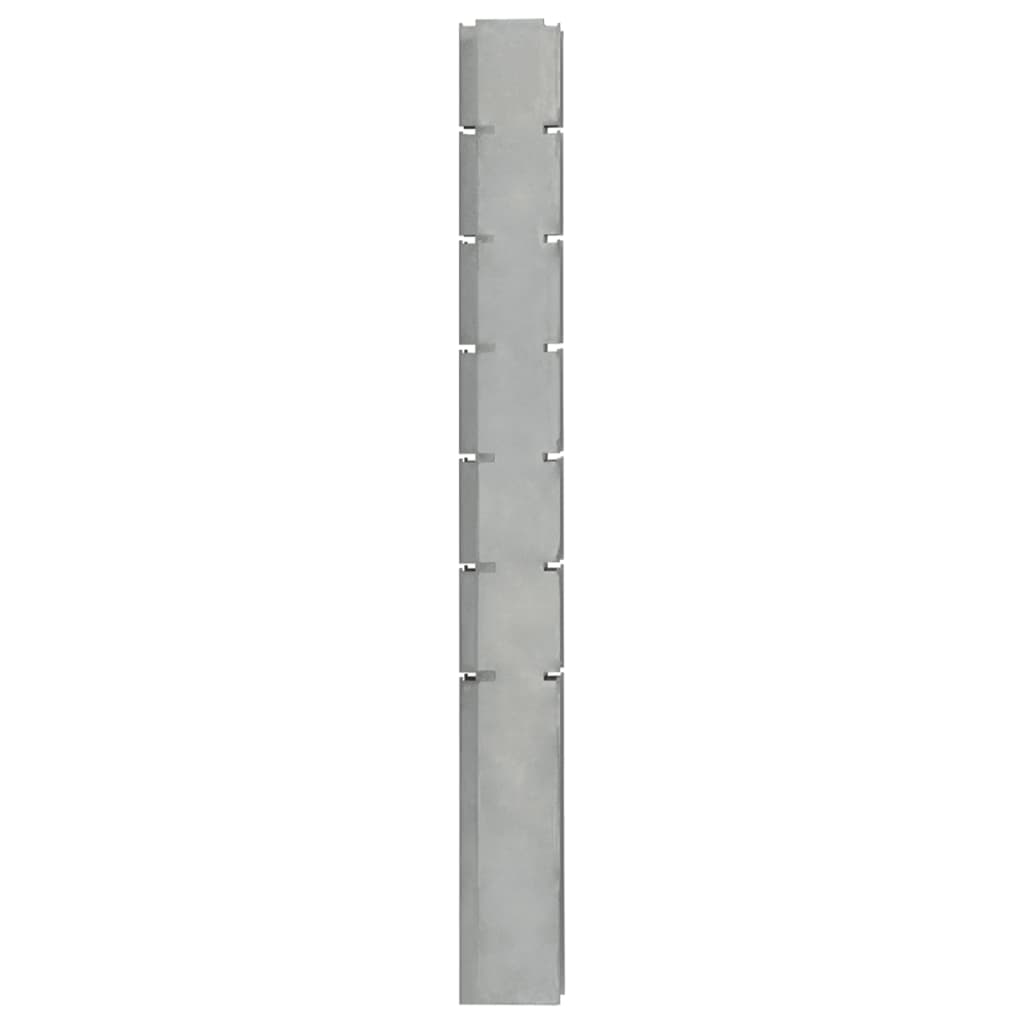 vidaXL Gabionový plotový stĺpik strieborný 180 cm pozinkovaná oceľ
