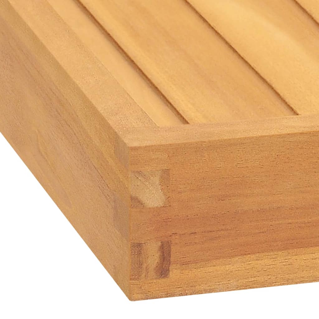 vidaXL Servírovací podnos 80x80 cm masívne tíkové drevo