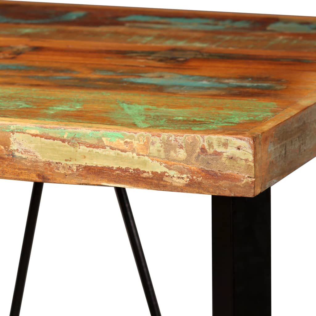 vidaXL Barový stôl, recyklovaný masív 60x60x107 cm