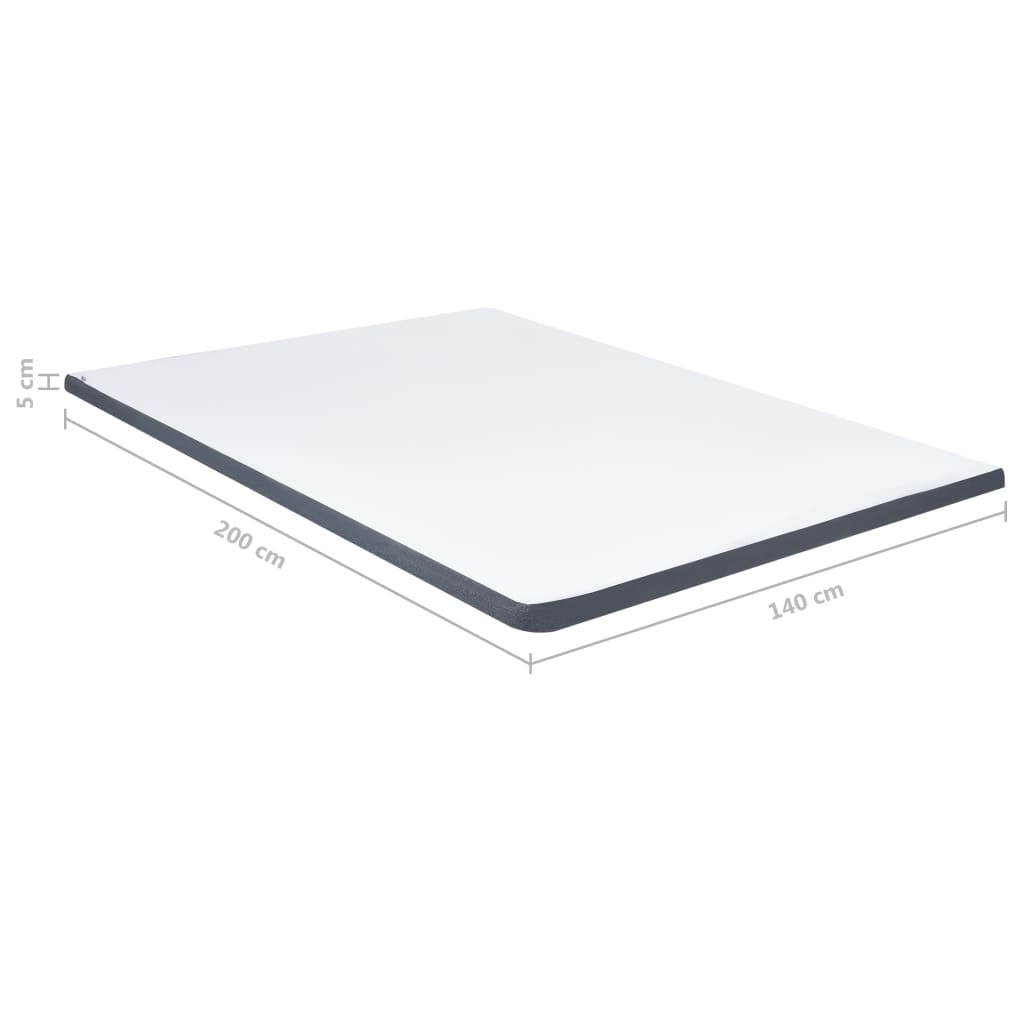 vidaXL Vrchný matrac na posteľ boxspring 200x140x5 cm